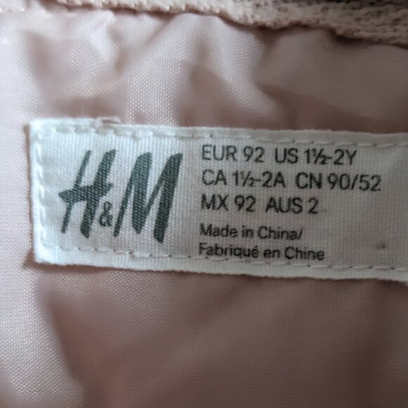 H&M Toddler Light Pink Baseball Jacket - Picture 7 of 8